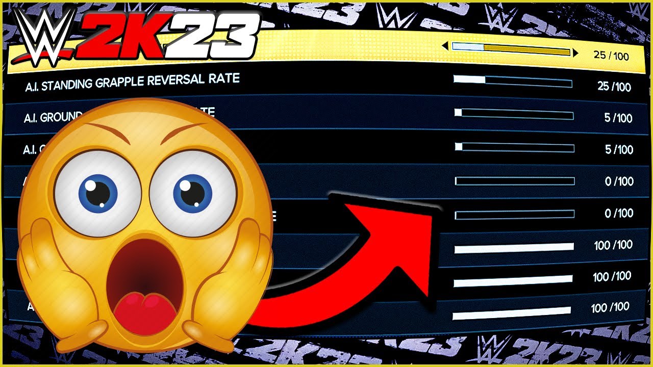 WWE 2K23 - Awesome Updated Sliders