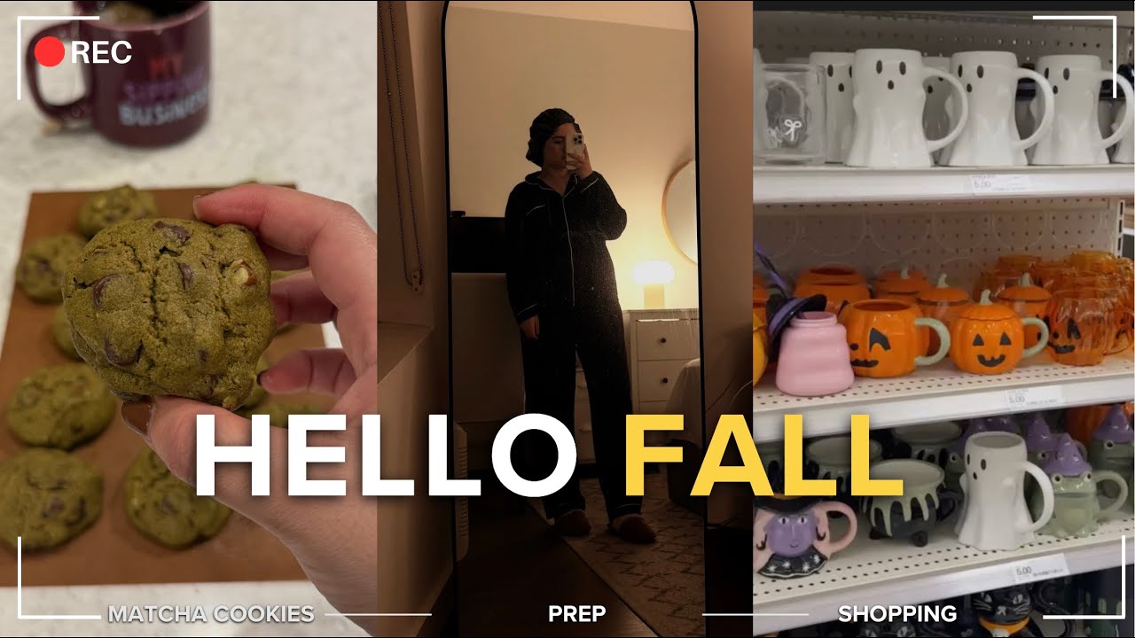 Cozy Fall Day Vlog 🍁 Target Finds, Matcha Cookies & Gilmore Girls