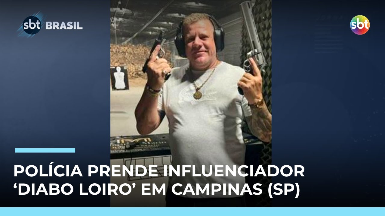 Pol&iacute;cia prende influenciador &lsquo;Diabo Loiro&rsquo; por suspeita de lavagem de dinheiro em SP  | #SBTBrasil