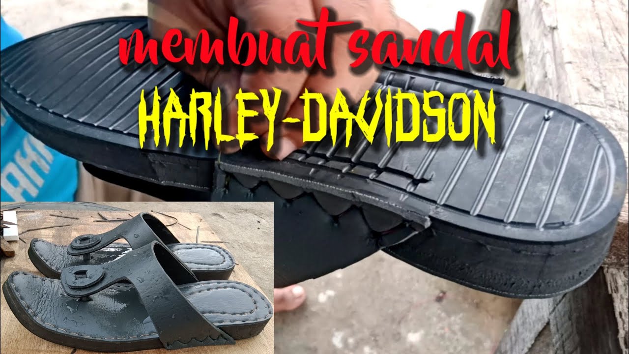 Membuat sandal Harley Davidson 2020