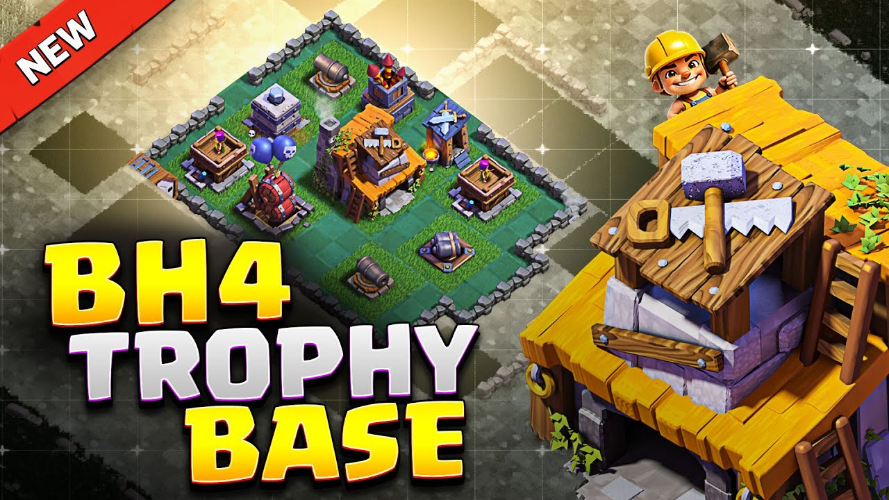 New BEST BH4 BASE of 2026 (Stage 1/2) ⚒️ INSANE Builder Hall 4 Base Link + Proof Replays