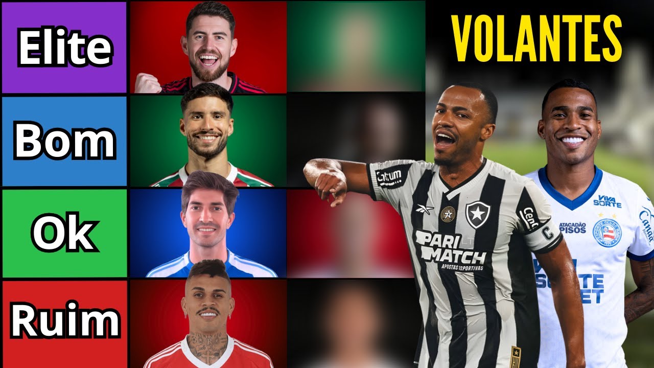 Qual é o MELHOR VOLANTE do Brasileirão 2025? (Tier List)