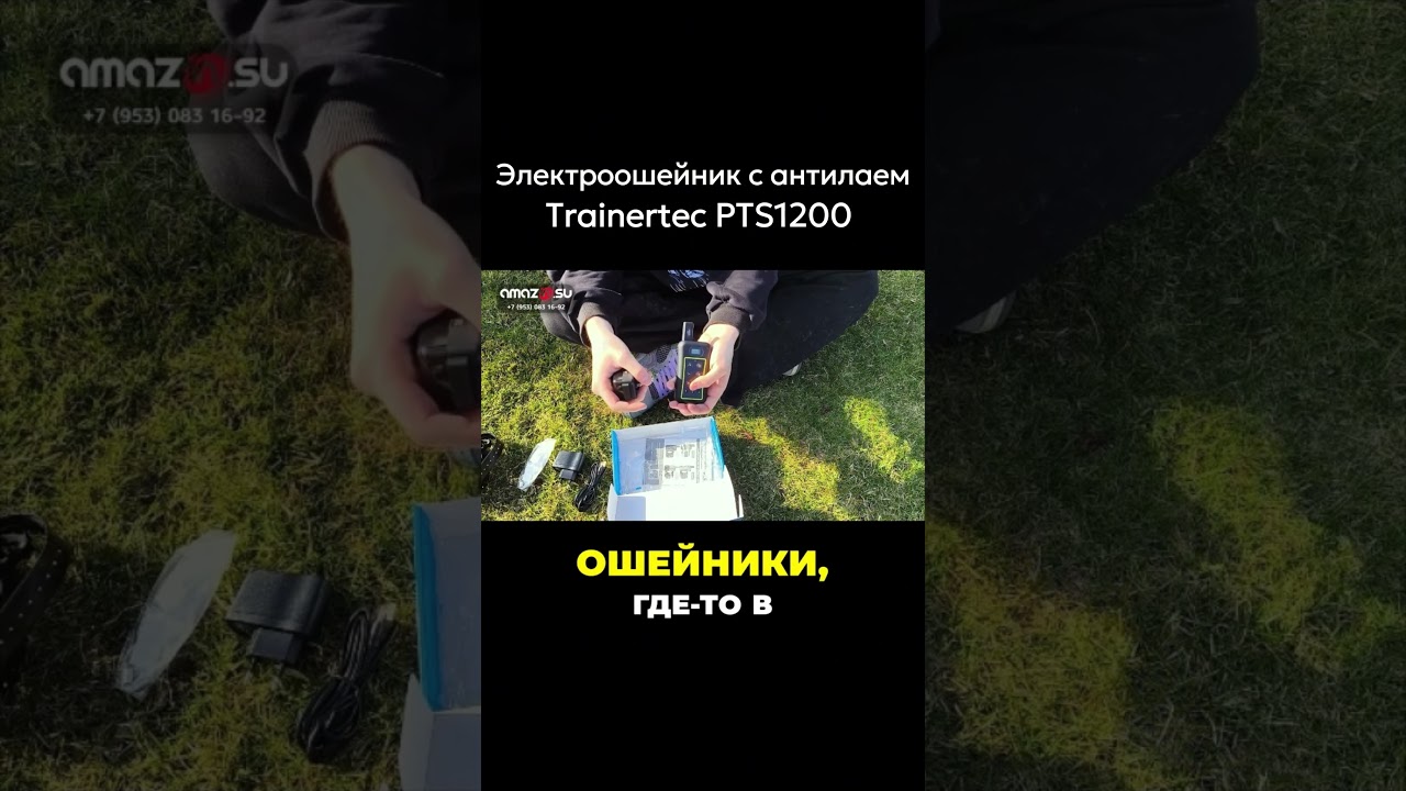 Антилай ошейник с функцией дрессировки Trainertec PTS1200 #amazin