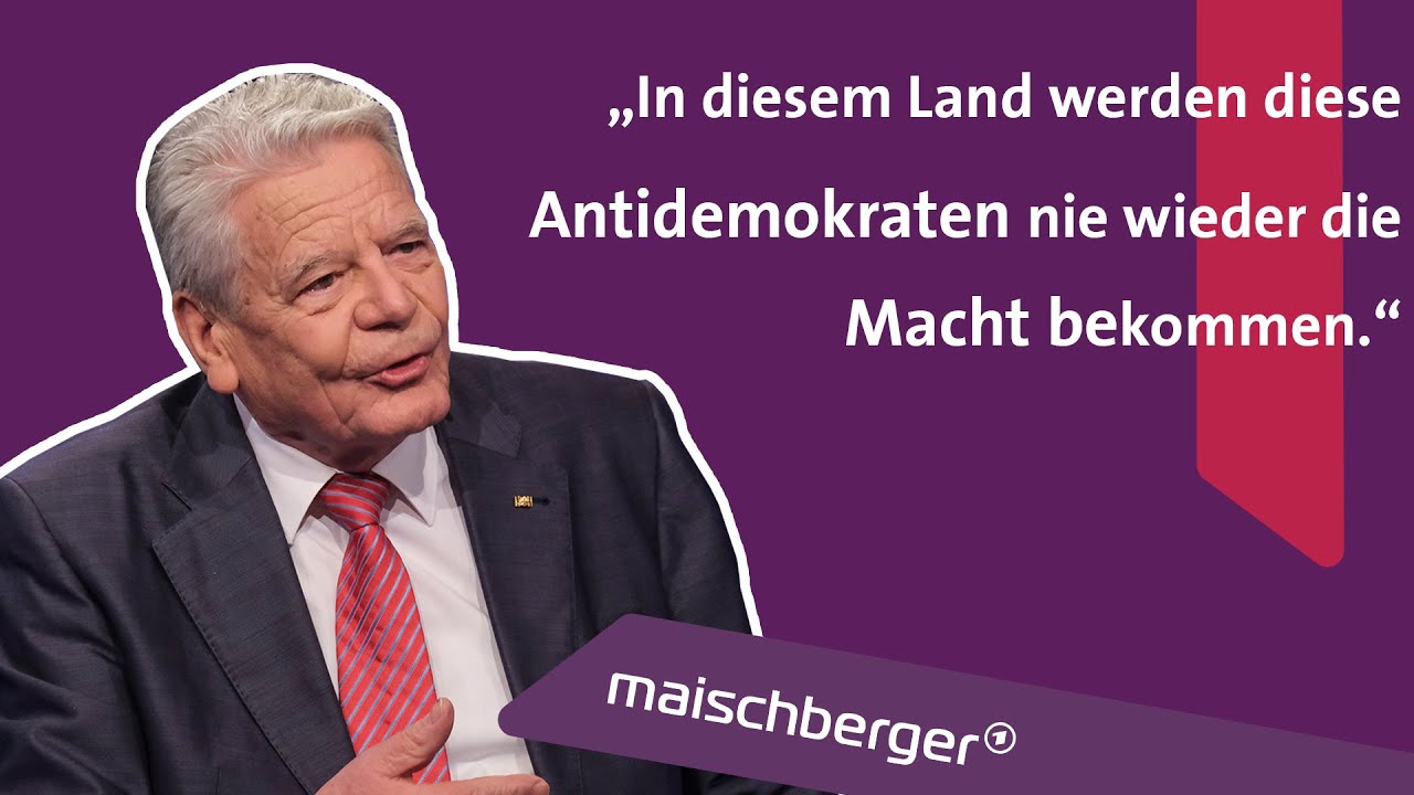 Freiheit und der Krieg in der Ukraine: Bundespräsident a.D. Joachim Gauck im Gespräch I maischberger