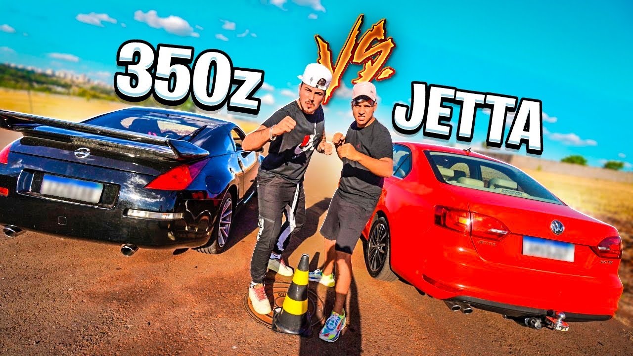 RACHA - 350z VS Jetta 2.0 turbo !! *quem ganhou ?*