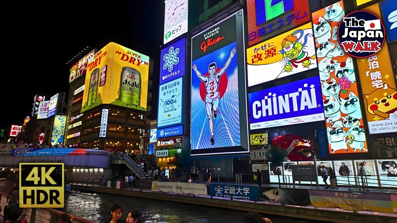 The Best of Osaka | Namba, Umeda, Shinsaibashi & Shinsekai in Autumn | Walking Tour | 4K HDR