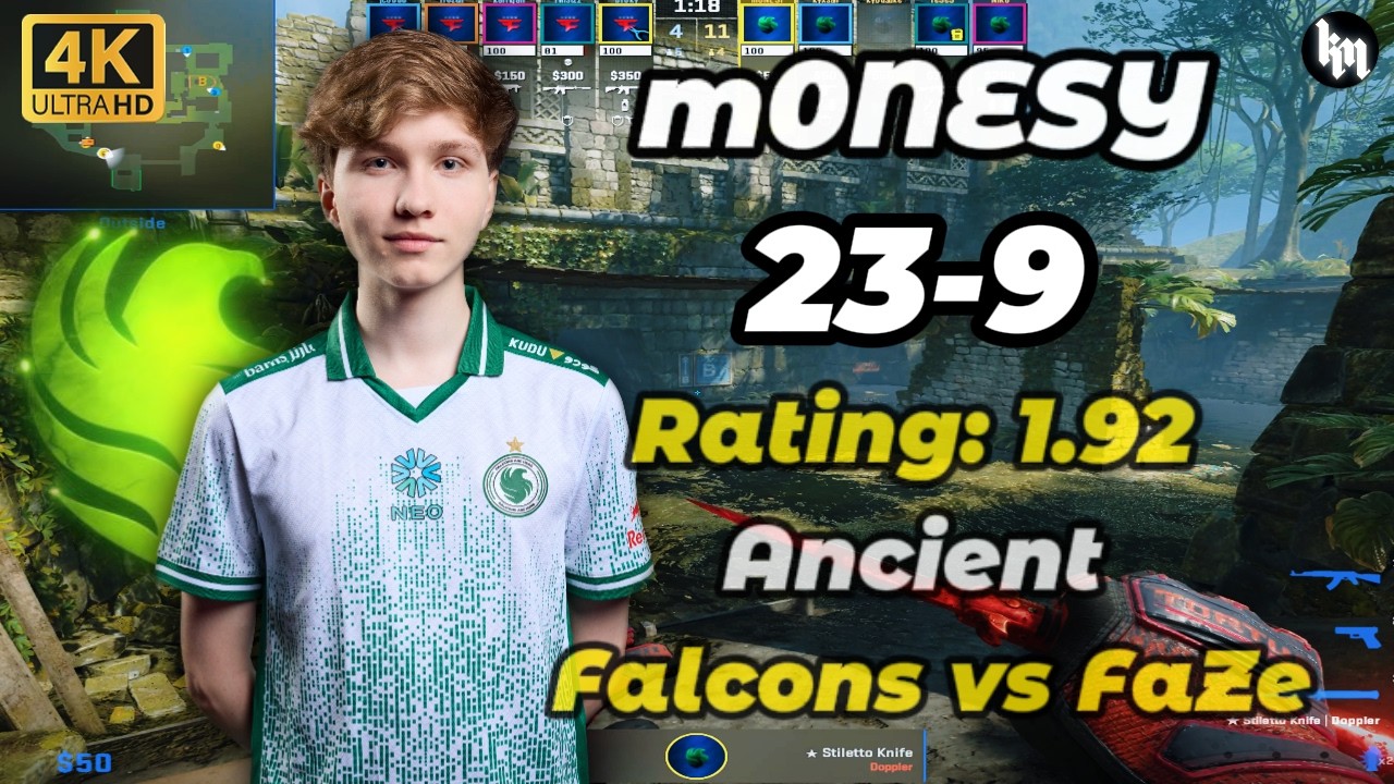 m0NESY (23-9) Falcons vs FaZe (Ancient) PGL Cluj-Napoca 2026 #cs2 #Falcons #m0nesy