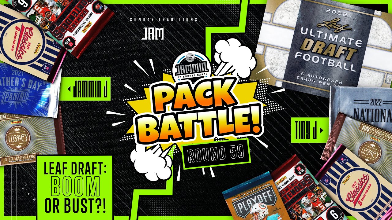 Pack Battle EP. 59 | Random Football Card Hobby Pack Opening | 2022 Leaf Ultimate