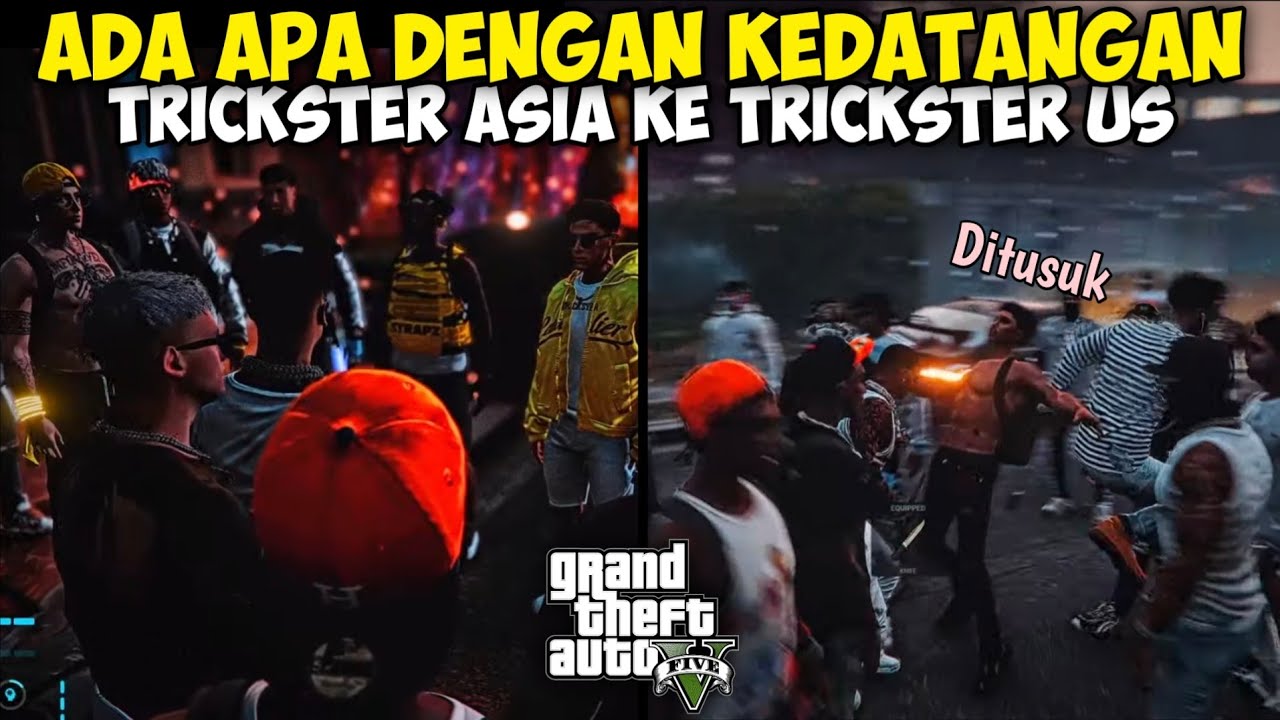 PERTEMUAN TRICKSTER US DAN ASIA!! 😱HOLY DATANG DAN TERJADI KERUSUHAN | GTA V ROLEPLAY
