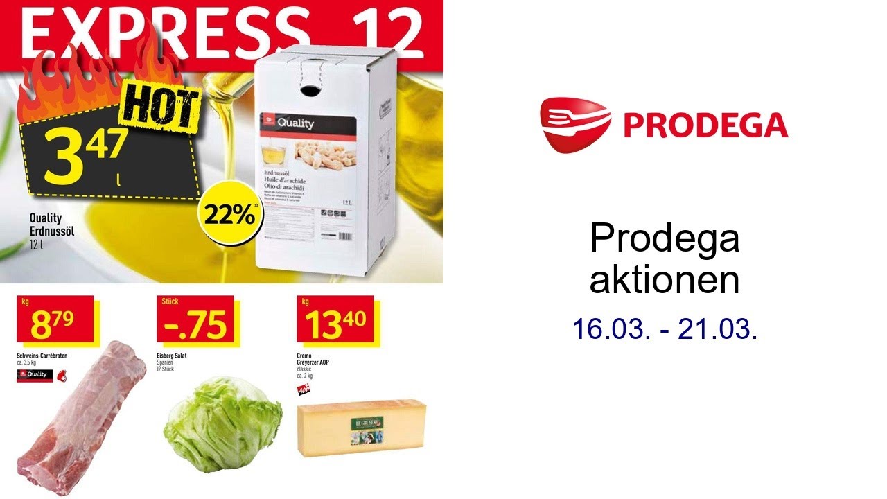 Prodega aktionen 16.03. - 21.03.