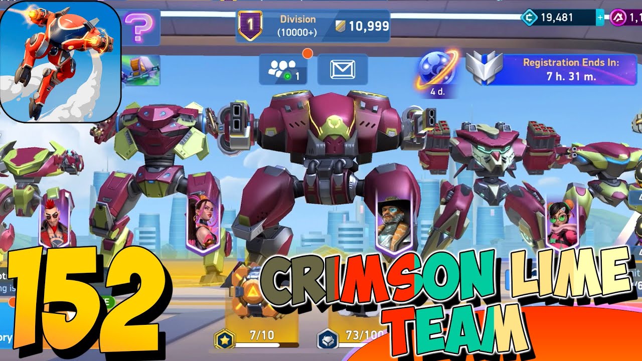 Mech Arena - Gameplay Walkthrough Part 152 - CRIMSON LIME Team🔥OMG!(iOS,Android)