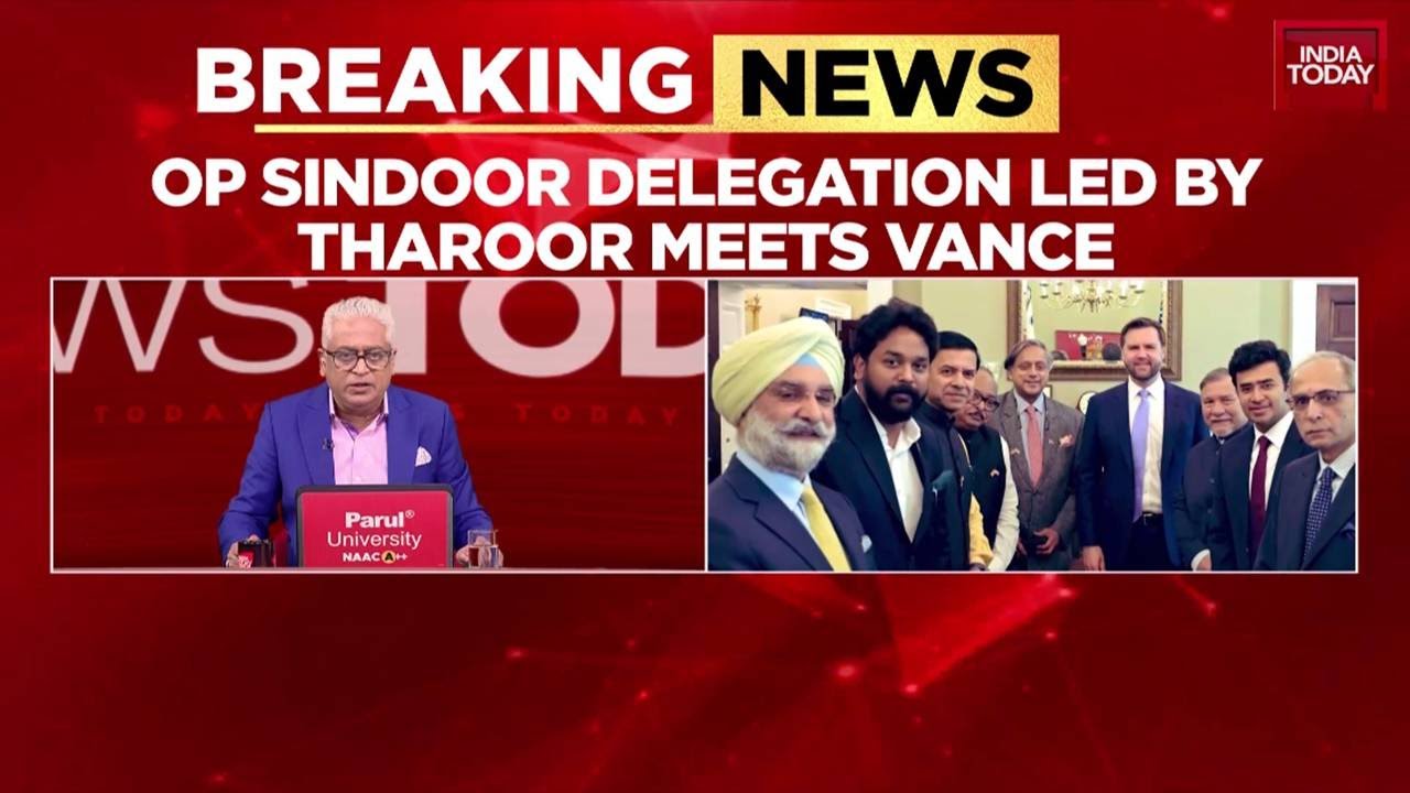 Operation Sindoor: All-Party Delegation Led By Tharoor Meets US VP Amid India's Diplomatic Push
