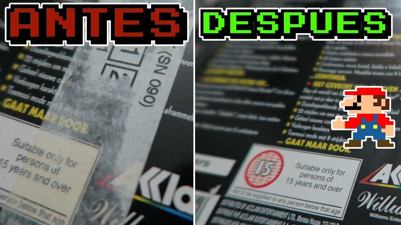 TUTORIAL COMO RESTAURAR CAJAS DE VIDEOJUEGOS RETRO