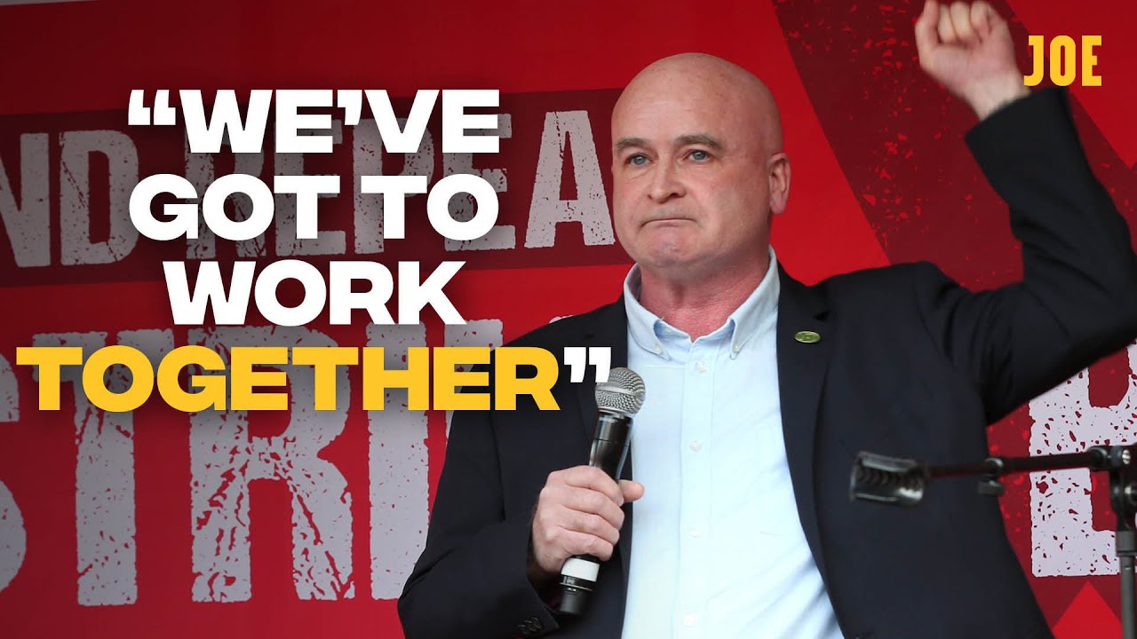 Mick Lynch's rallying cry in support of striking doctors