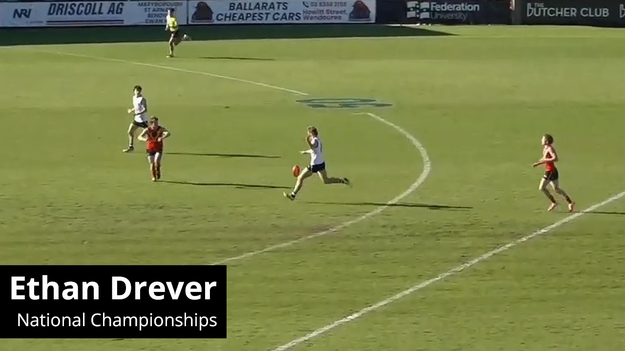 Ethan Drever - National Championships - Vic Country vs SA