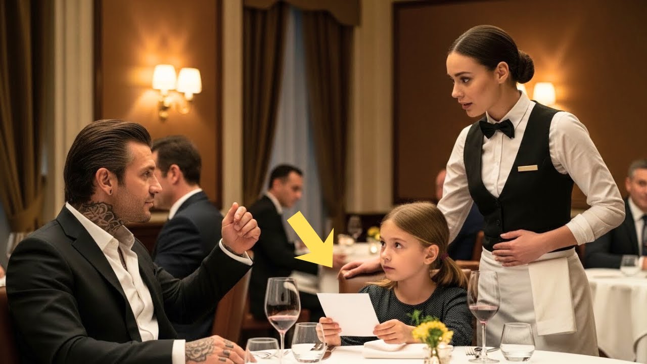 The Mafia Boss Always Ate Alone… Until the Waitress's Little Girl Sat Beside Him With a Note