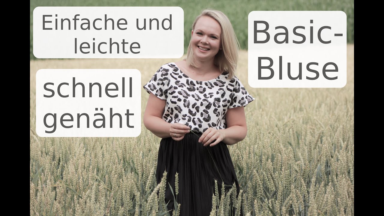 Bluse nähen aus Viskose - ganz einfach und schnell mit Annas Nähschule