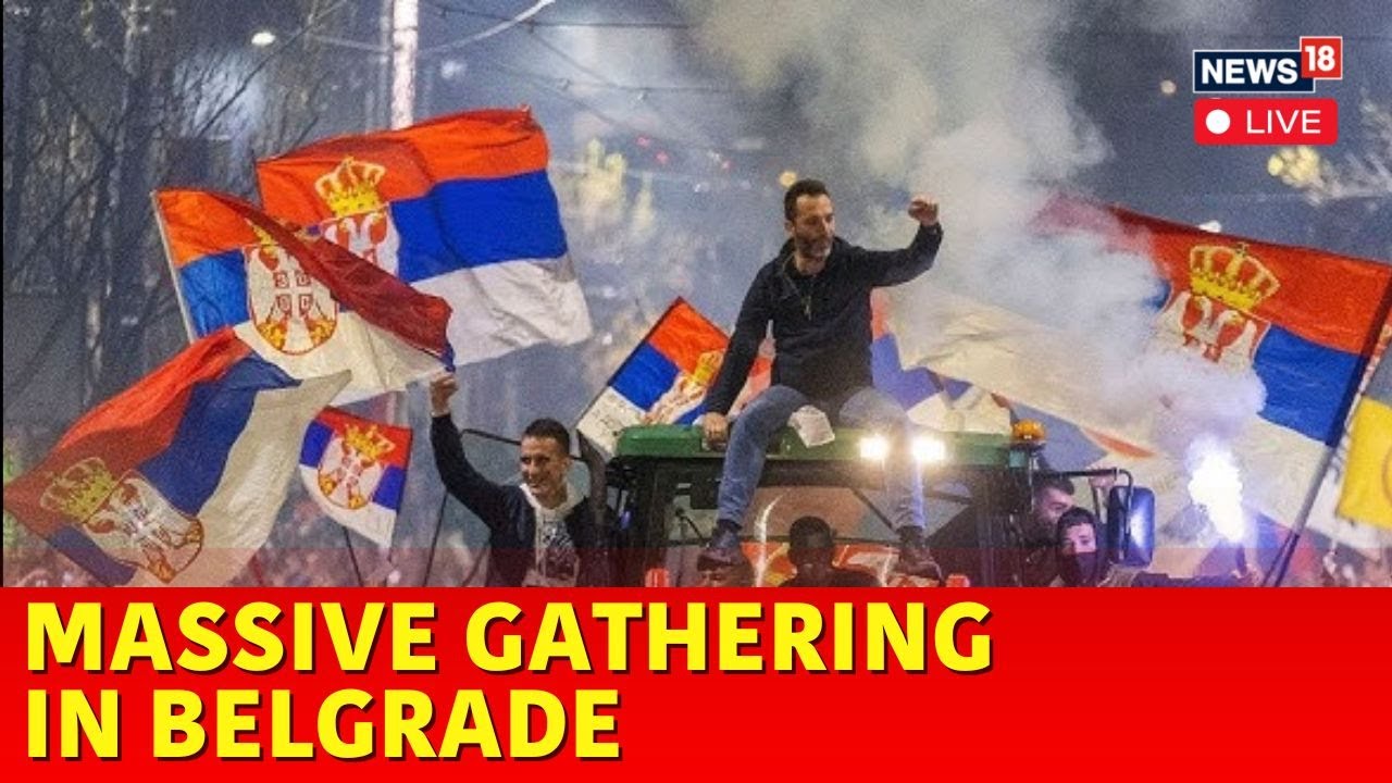 Serbia Protest LIVE | Massive Protest In Belgrade Tests President Vucic's Govt | Serbia  LIVE | N18G