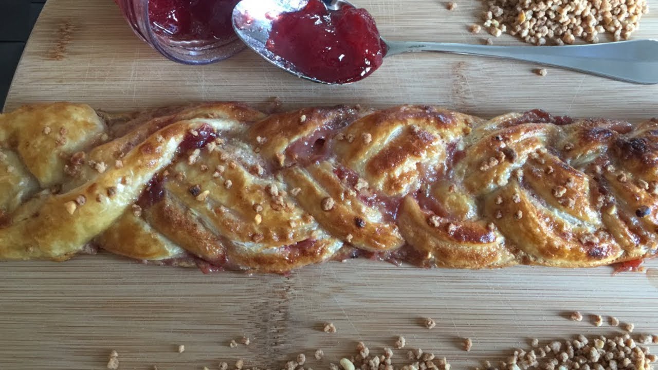 Trenza de hojaldre cheesecake / El Rinc&oacute;n de Bel&eacute;n