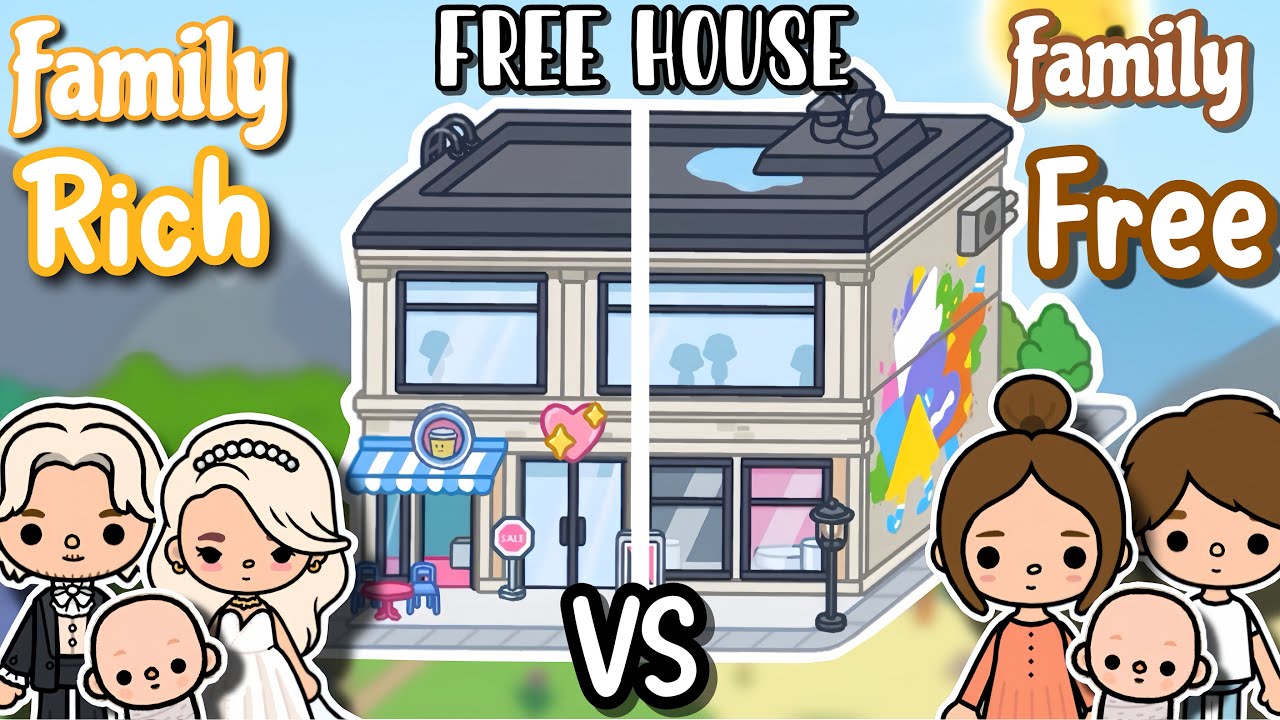 TOCA BOCA | RICH Family vs FREE Family in FREE Apartment House Ideas[House Design]TocaLifeWorld 