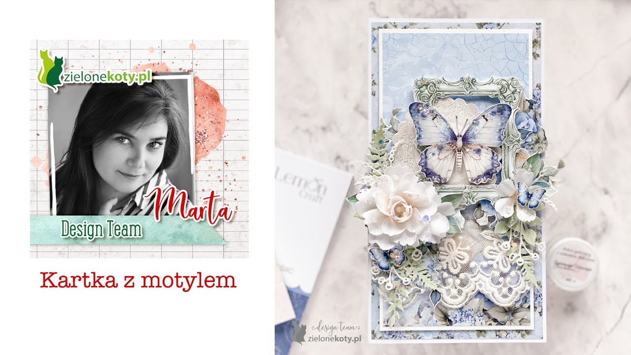 Kartka z motylem | Marta