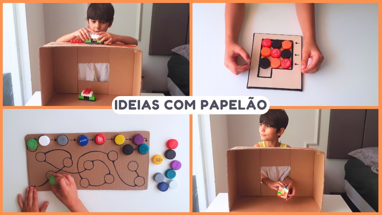 JOGOS COM CAIXA DE PAPELÃO | JOGO DE ESTÍMULO COGNITIVO | ATIVIDADES PARA ATENÇÃO E CONCENTRAÇÃO
