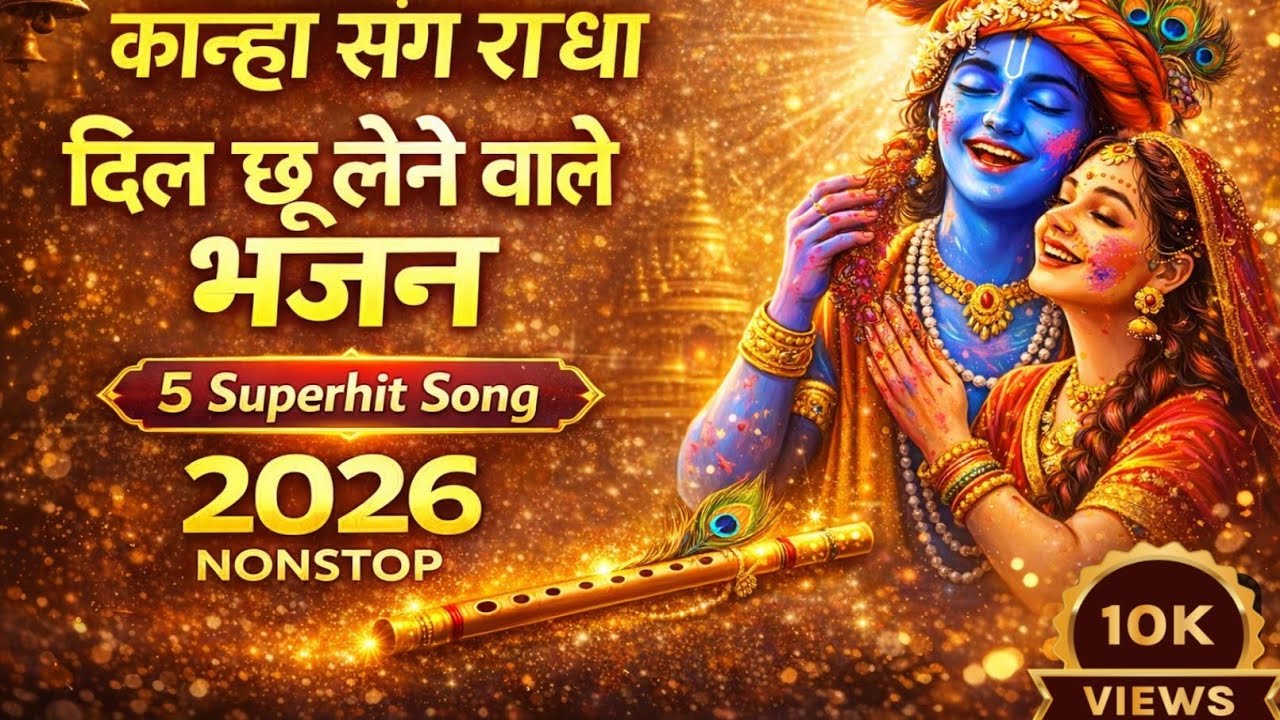 कान्हा संग राधा ❤️ दिल छू लेने वाले भजन | Top 5 Radha Krishna Bhajan 2026 | Nonstop Bhakti