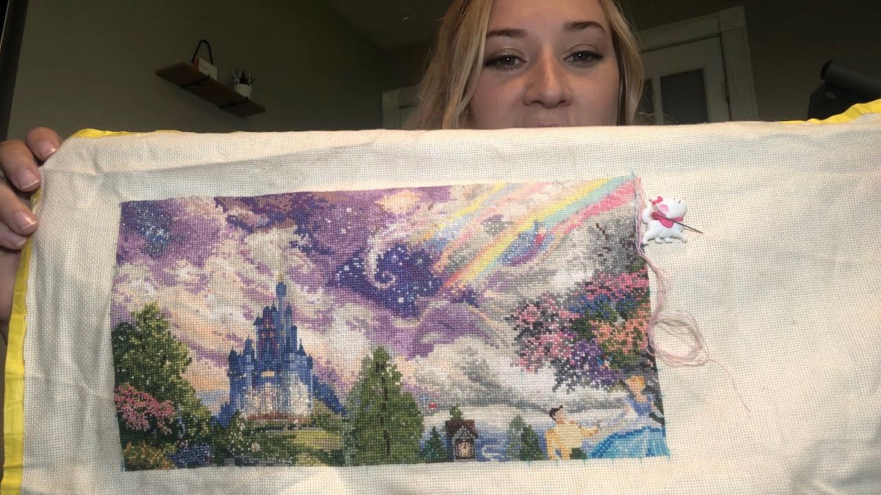 Flosstube 2: #24hoursofcrossstitch | Прогресс за июнь/июль | Перевозка