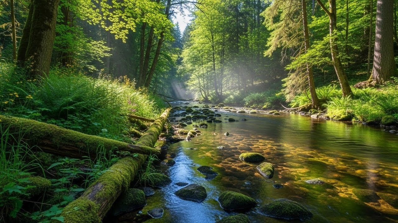 Forest River Ambience 🌿🌊 Soothing Water and Nature Sounds for Deep Sleep #2713