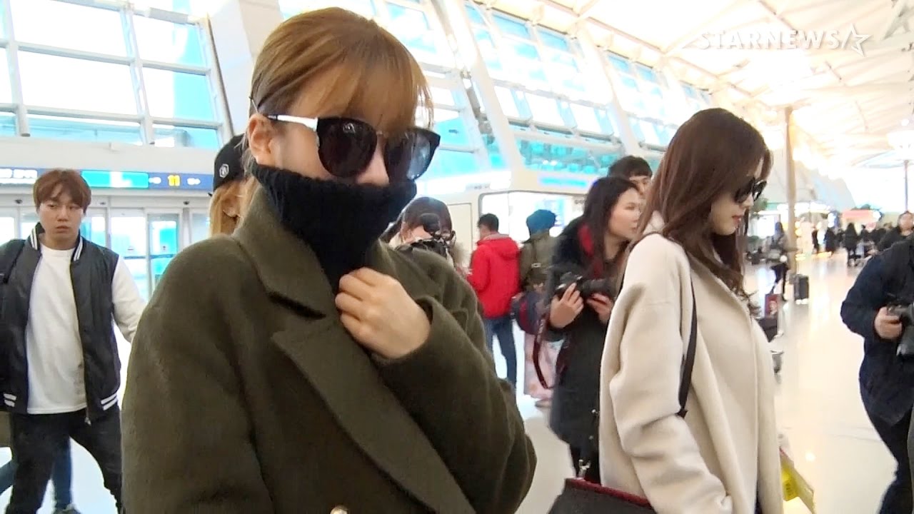 ★에이핑크 마스크로 민낯 철통보안, 인천국제공항 출국 현장★