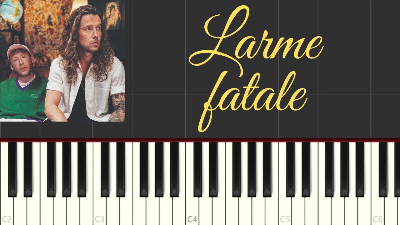 Julien Doré - LARME FATALE  feat  Eddy de Pretto.tuto piano