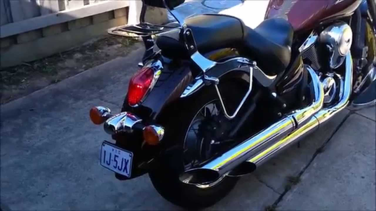 Partial debaffle of Vulcan 900 Classic exhaust