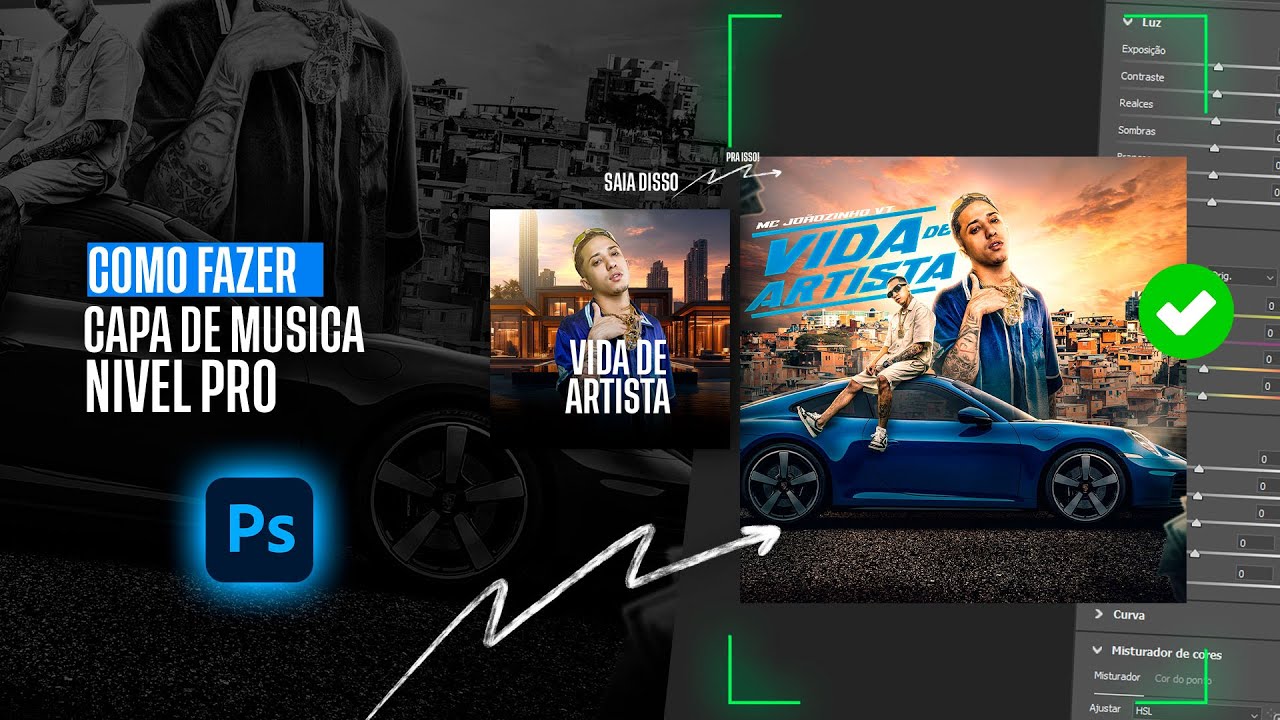 Capa Profissional para Música no Spotify no Photoshop (Tutorial Fácil e Rápido)