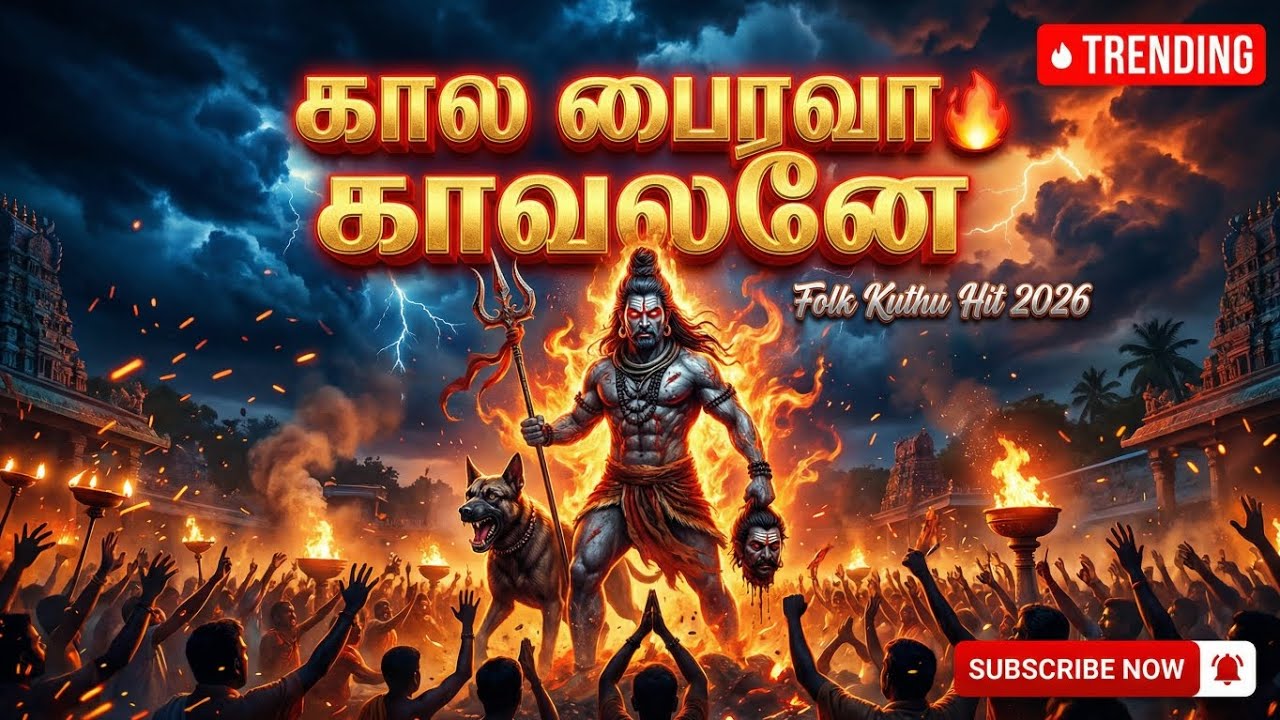 கால பைரவா காவலனே 🔥 | Mass Folk Kuthu Devotional Song | Kaala Bhairava Tamil Song 2026