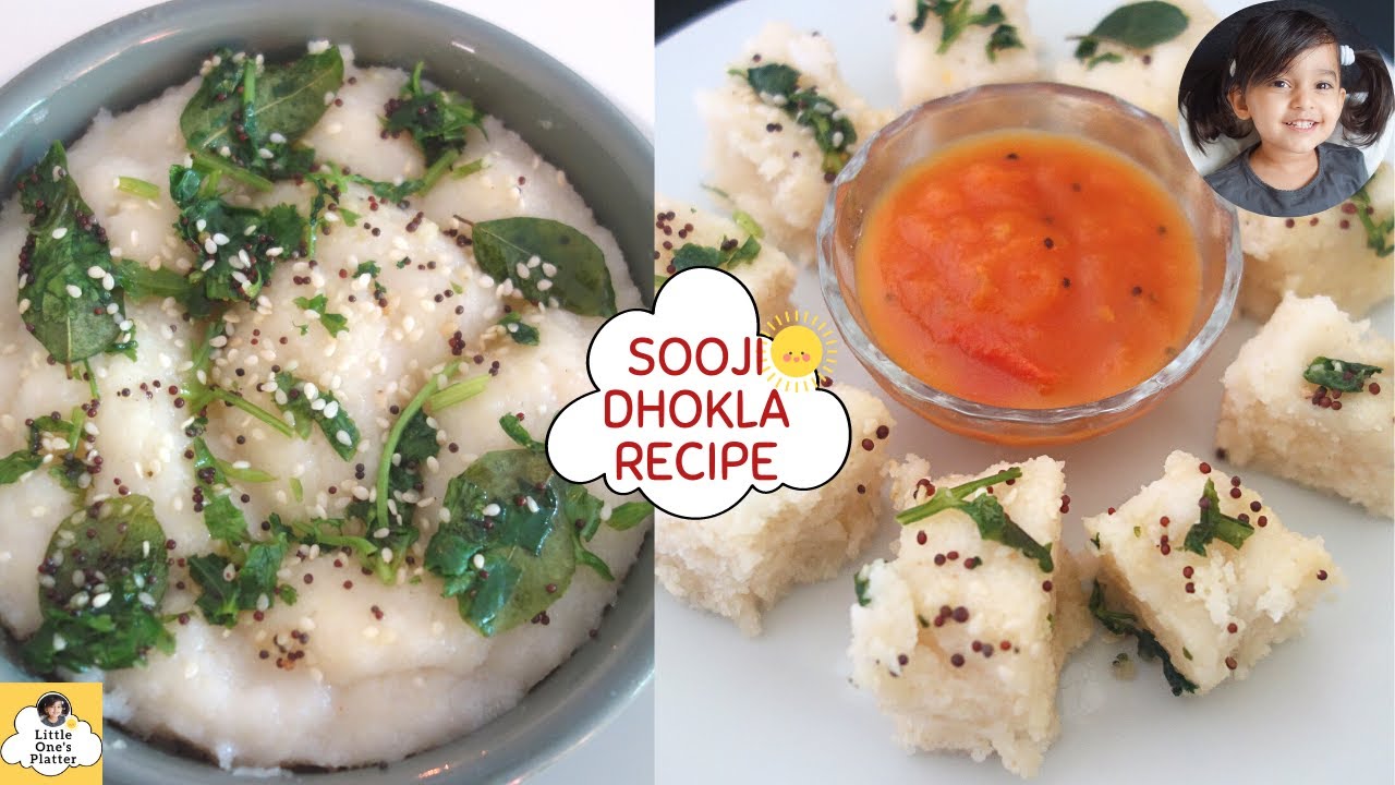 Sooji breakfast for baby | Sooji/Rava dhokla with tomato chutney for baby & toddler | (NO eno/soda)