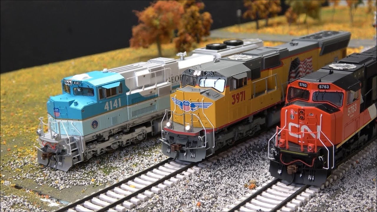 New Athearn George Bush 4141 SD70ACe + SD70M & SD75I w/Tsunami 2! HO