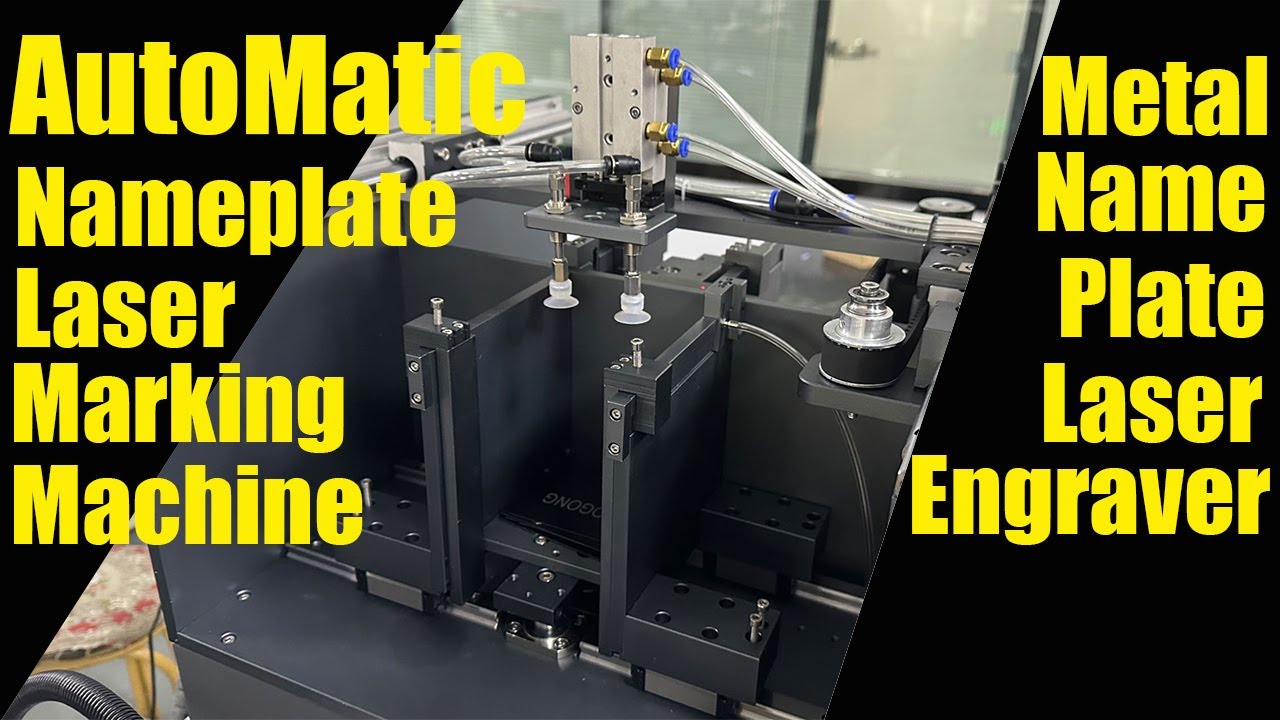 Automatic Name plate Laser Engraving Marking Printing Machine for Stainless Steel Aluminium Metal