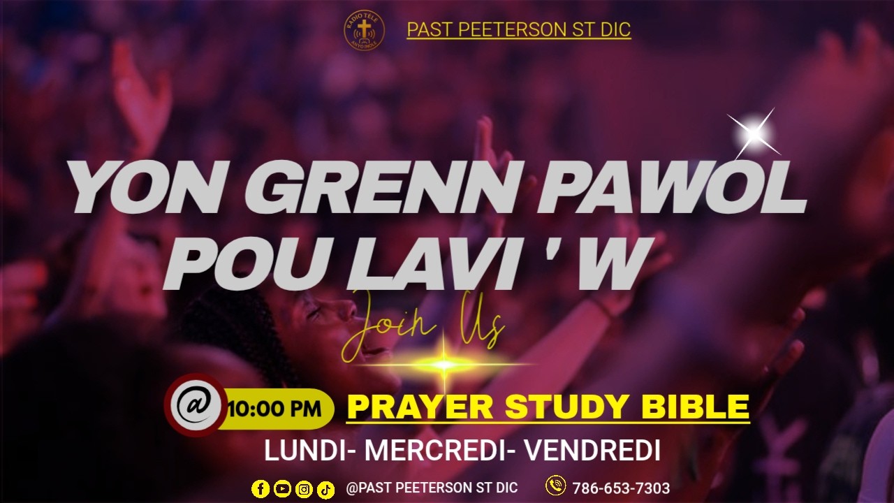 MOUTE VIN PRIYE / PAST PEETERSON ST DIC 3/2/2026 LE BONDYE RESTITYE'W  LI MENNEN 'W NAN YON LOT NIVO