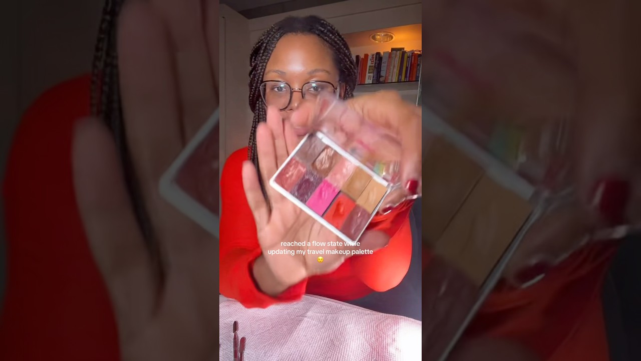 when your makeup diy project is also pretty relaxing 