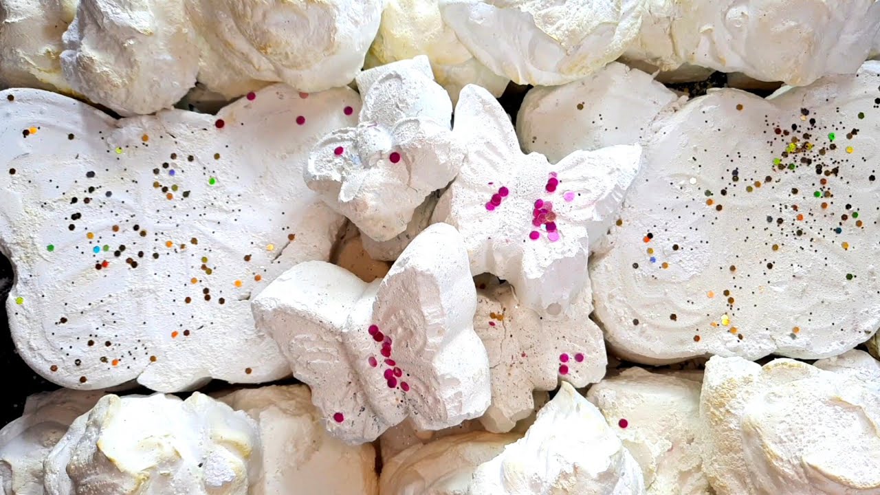 Beautiful Butterflies, Blobs & Blocks Collab with dear @Ritu_AsmrChalk💖 Texture Buffet😍🥰