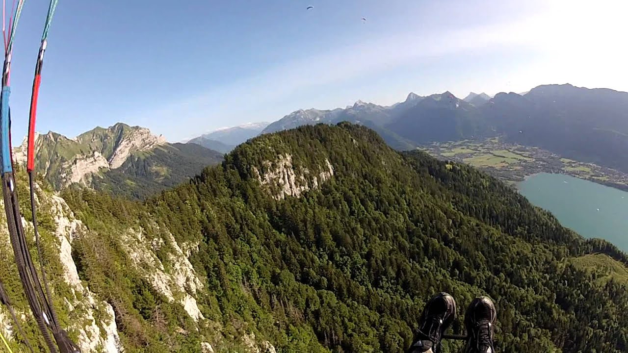 Paragliding over Lake Annecy, 07 2012