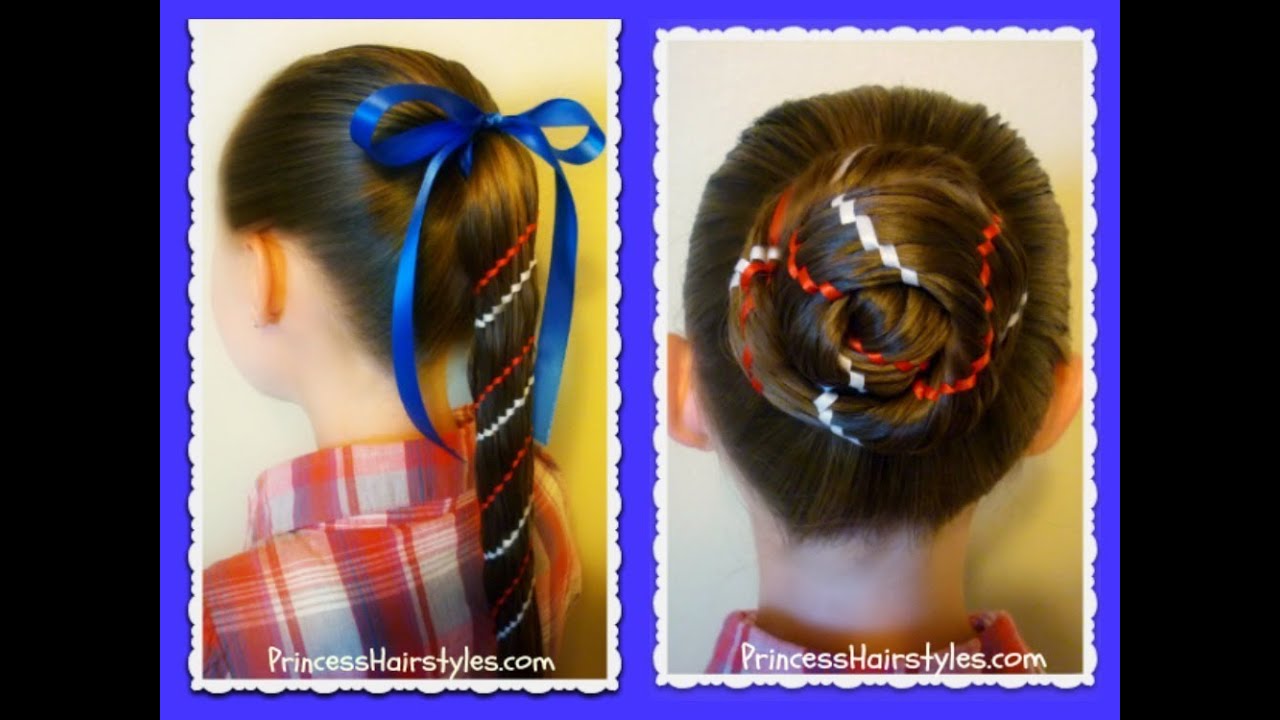 Aztec Carousel Braid - Ponytail And Bun - 4th Of July Hairstyles