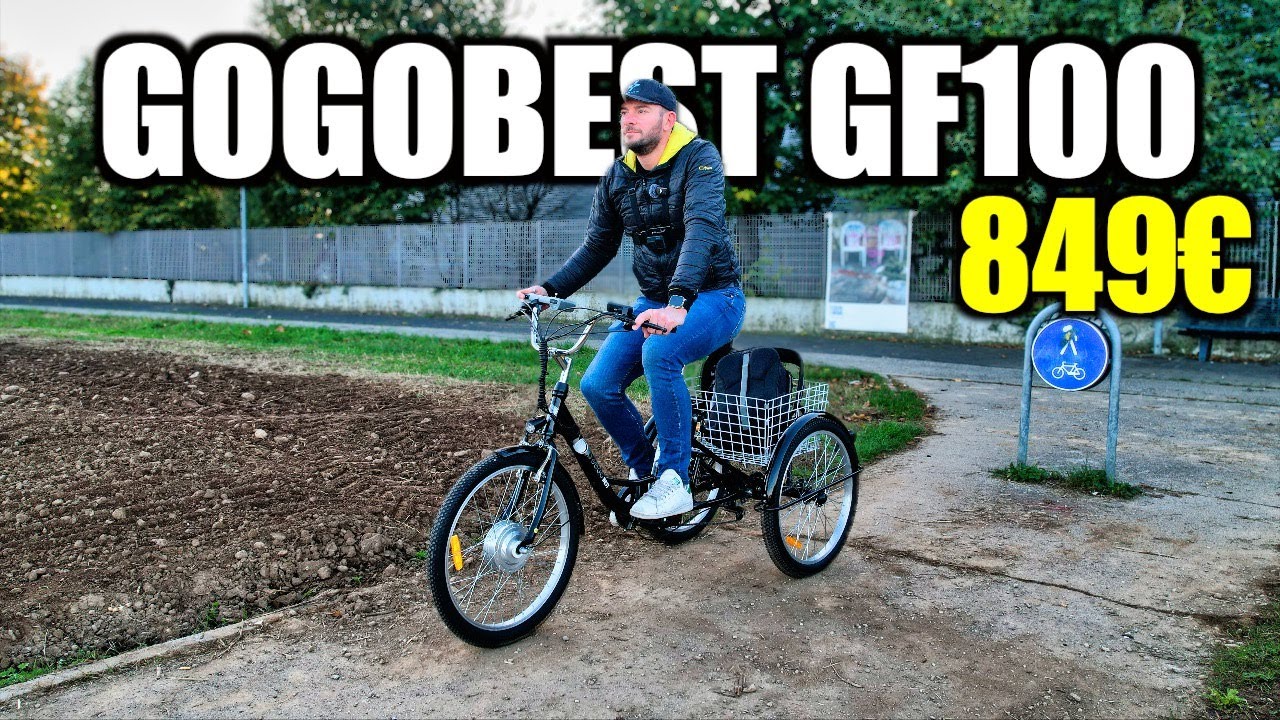 La MIGLIORE Cargo E-BIKE  ELETTRICA ECONOMICA a 3 ruote ! GOGOBEST GF100