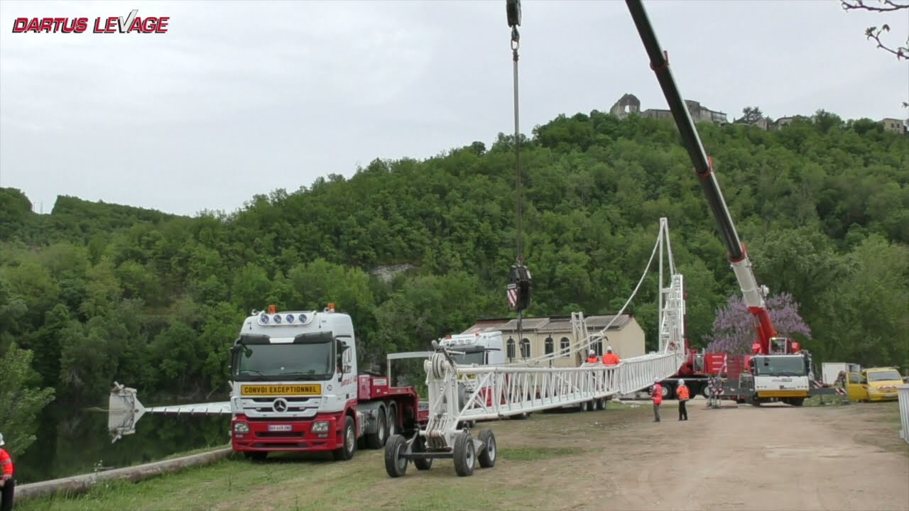 MONTAGE VOLÉE VARIABLE 54M GRUE LIEBHERR LTM 1350 26042021