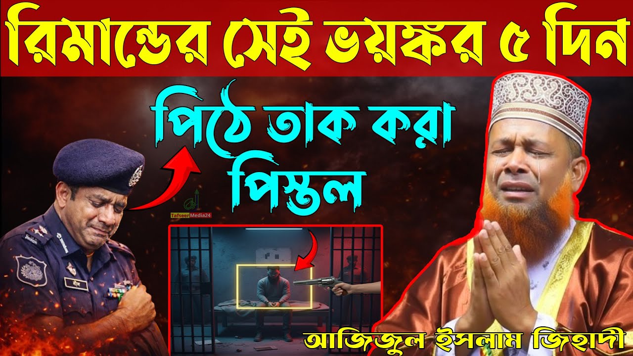 জিহাদী হুজুর রিমান্ডে। জেল থেকে ফিরে কান্নায় ভেঙ্গে পড়লেন, আজিজুল ইসলাম জিহাদী | Ajijul islam jihadi