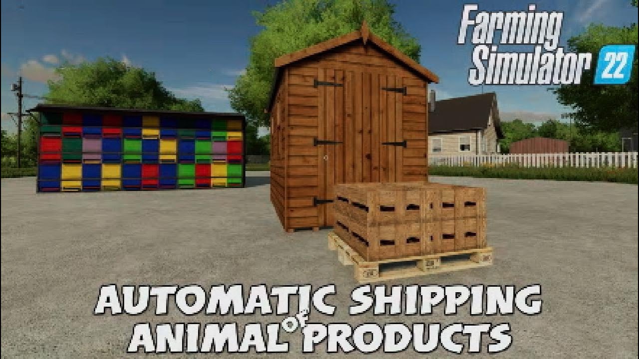 FS22  New Mod (console): Automatic Shipping Of Animal Products | Mods in the spot(light)s #104