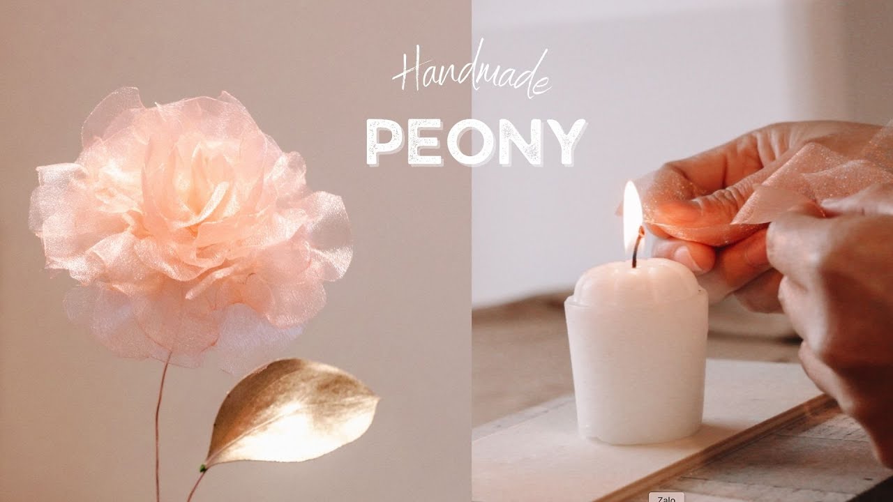 DIY Beautiful Peony Flower - Handmade fabric flowers | DIY Interior Decor