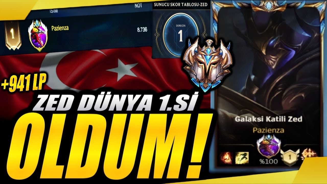 Wild Rift: DÜNYA 1.Sİ TÜRK ZED CHALLENGER ÖĞRETİCİ GAMEPLAY (RANK 1 ZED) | Lol Mobil Türkçe Oynanış