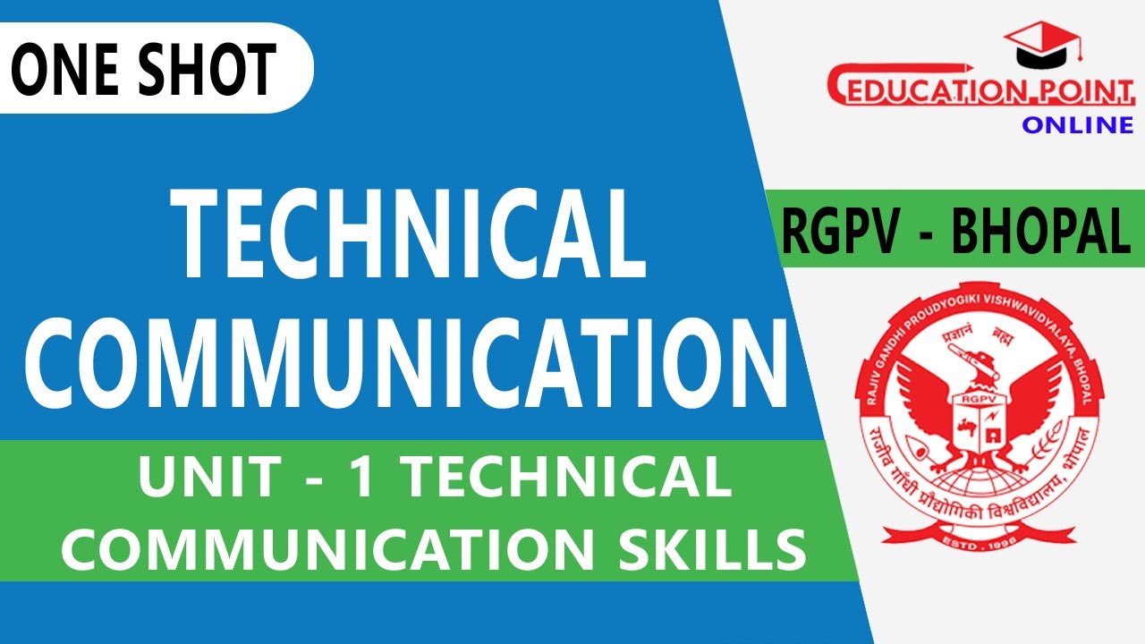 Unit 1 Technical Communication One Shot Video | RGPV B.Tech 2nd Year
