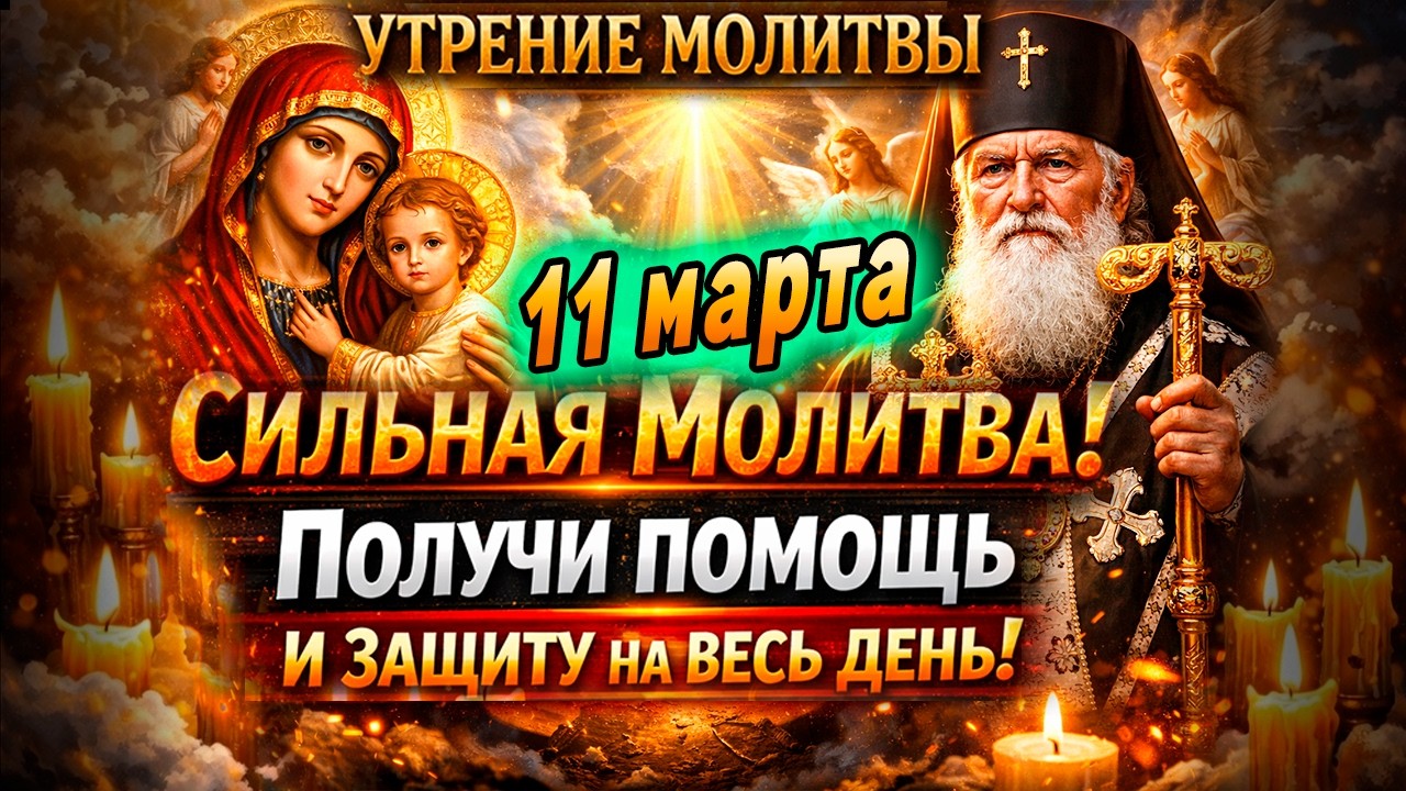 10 марта УТРОМ ПОСЛЕ СНА СКАЖИ БОГУ ЭТИ СЛОВА! Утренняя молитва слушать